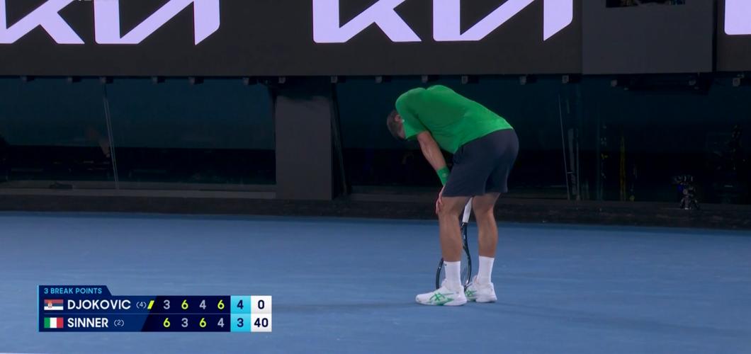 38岁德约3-2胜卫冕冠军辛纳，生涯第11次晋级澳网决赛